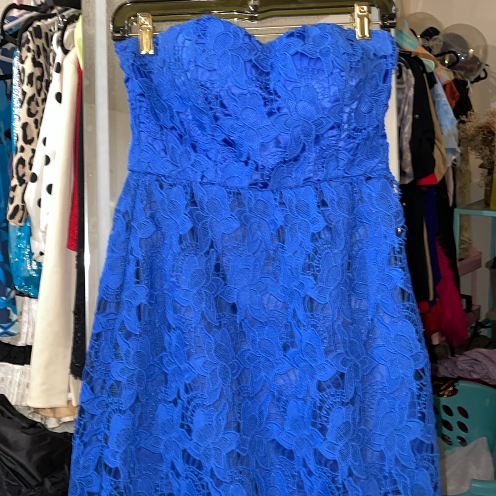 Beautiful sapphire blue dress from Boston Proper